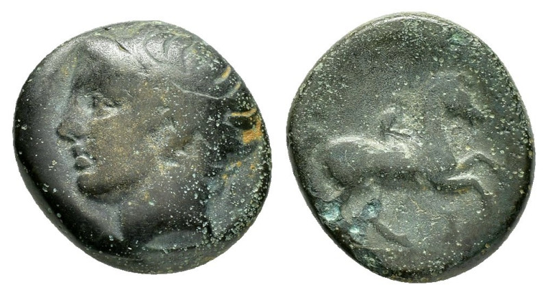 KINGS of MACEDON. Philip II.(359-336 BC). Uncertain mint in Macedon.Ae.

Obv : D...