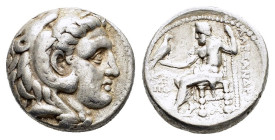 KINGS of MACEDON. Alexander III The Great.(336-323 BC).Babylon.Tetradrachm. 

Obv : Head of Herakles right, wearing lion skin.

Rev : AΛEΞANΔPOY / ΒΑΣ...