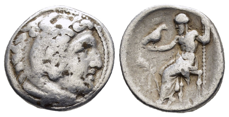 KINGS of MACEDON. Philip III Arrhidaios.(323-317 BC).Teos.Drachm.

Obv : Head of...