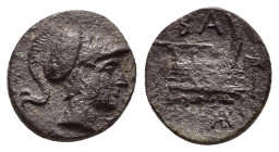 KINGS of MACEDON. Demetrios I Poliorketes (306-283 BC).Uncertain mint.Ae. 

Condition : Good very fine.

Weight : 2.4 gr
Diameter : 15 mm