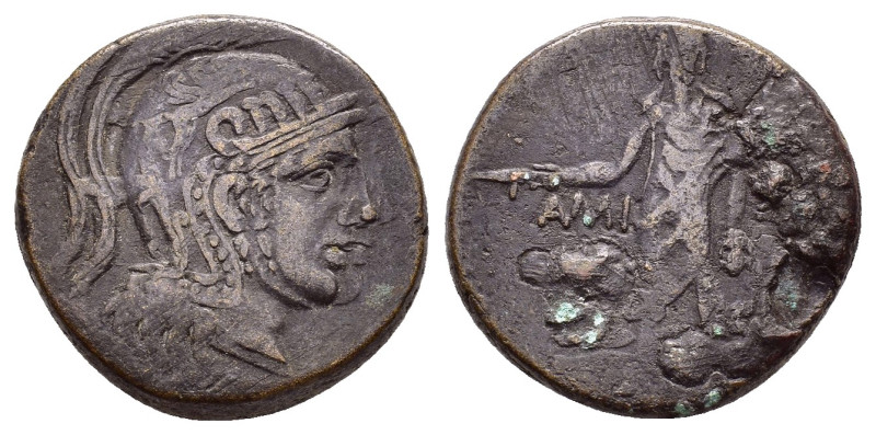 PONTOS.Amisos.Time of Mithradates VI.(Circa 105-85 BC).Ae.

Obv : Helmeted head ...