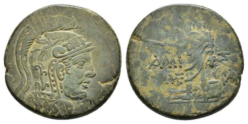 PONTOS.Amisos.Time of Mithradates VI.(Circa 105-85 BC).Ae.

Obv : Helmeted head ...