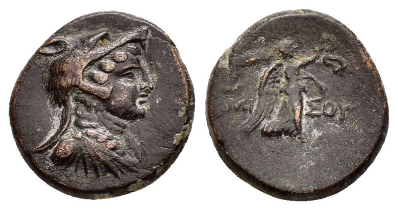 PONTOS. Amisos.(Circa 85-65 BC). Time of Mithradates VI Eupator.Ae.

Obv : Bust ...