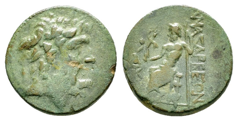 CILICIA. Anazarbos. Tarkondimotos.(39-31 BC). Ae.

Obv : Laureate head of Zeus r...