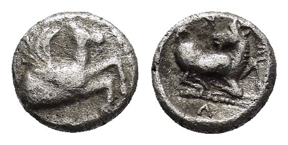 CILICIA. Kelenderis.(circa 425-375 BC). Obol.

Obv : Forepart of Pegasos right.
...