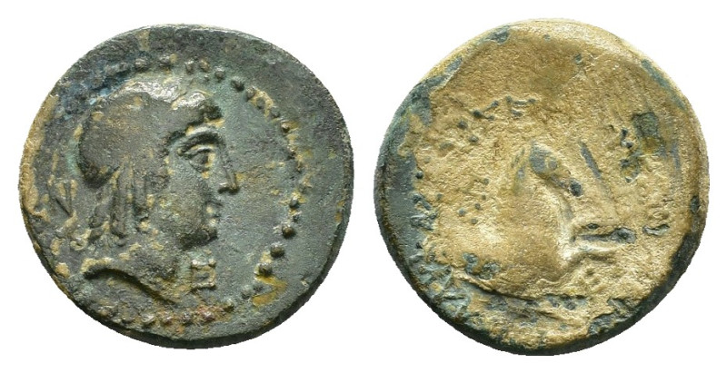 CILICIA. Seleukeia. (2nd-1st centuries BC).Ae.

Obv : Laureate head of Apollo ri...