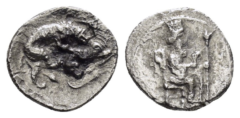 CILICIA. Tarsos. Mazaios (Satrap of Cilicia, 361/0-334 BC). Obol.

Obv : Artaxer...