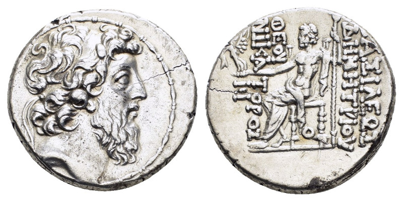 SELEUKID KINGS of SYRIA. Demetrios II Nikator (129-125 BC).Antioch.Tetradrachm....