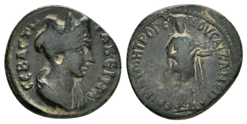 PHRYGIA. Aezani. Sabina (Augusta, ). Ae. 

Obv : СΑΒЄΙΝΑ СЄΒΑСΤΗ.
Draped bust ri...