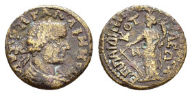 PHRYGIA. Cotiaeum. Gallienus.(253-268). Ae.

Obv : AYT K Π ΓAΛΛIHNON.
Laureate, draped and cuirassed bust of Gallienus to right, seen from behind.

Re...