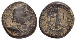 PHRYGIA. Laodicea ad Lycum. Pseudo-autonomous. Time of Tiberius (14-37). Ae. 

Obv : ΛΑΟΔΙΚЄΩΝ.
Draped bust of Mên right, wearing Phrygian cap and set...