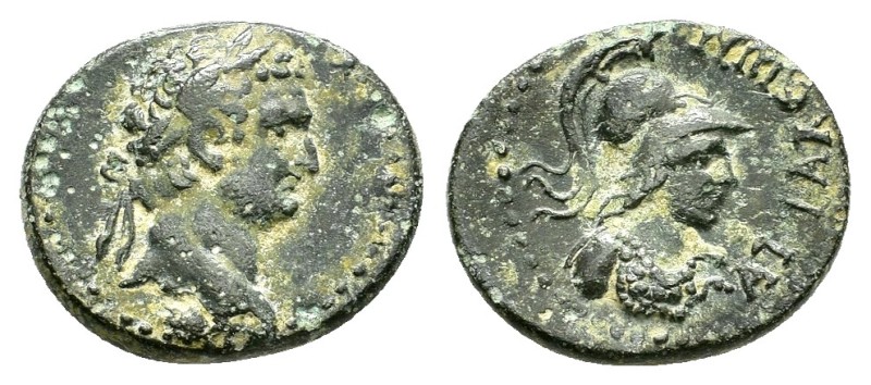 PAMPHYLIA. Attalea. Domitian (81-96). Ae.

Obv : Laureate head of Domitian rig...