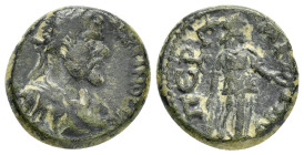 PAMPHYLIA. Perge. Septimius Severus (193-211). Ae.

Condition : Good very fine.

Weight : 5.9 gr
Diameter : 18 mm