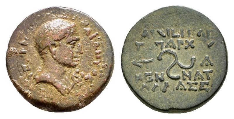 CILICIA. Olba. Augustus (27 BC-14 AD) Ae.

Obv : AIANTOΣ TEYKPOV.
Head of Ajax r...