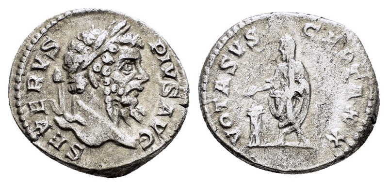 SEPTIMIUS SEVERUS (193-211).Rome.Denarius.

Obv : SEVERVS PIVS AVG.
Laureate hea...