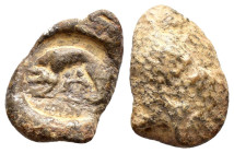 BYZANTINE LEAD SEAL.(Circa 7th-11th Century).Pb.

Condition : Good very fine.

Weight : 7.9 gr
Diameter : 15 mm
