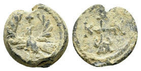 BYZANTINE LEAD SEAL.(Circa 7th-11th Century).Pb.

Condition : Good very fine.

Weight : 9.8 gr
Diameter : 20 mm