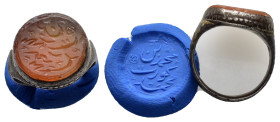 ANCIENT ISLAMIC SILVER RING(4th-15th Century).Ar.

Condition : Good very fine.

Weight : gr
Diameter : 19 mm