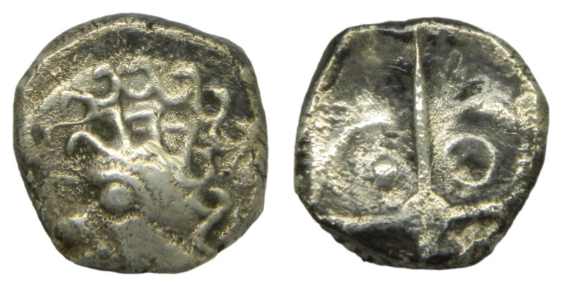 Galia (Francia). Volques Tectosages (Región de Toulouse). Dracma de tipo negroid...