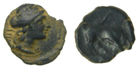 Galia (Francia). Massalia (Marsella). Pequeño bronce Romano "au Taureau". 100 a 70 a.C.
BC+