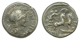 Gens Cipia 115-114 a.C. Denario. (Crawford 289/1) Ar 3,84 gr. 17 mm. 
MBC
