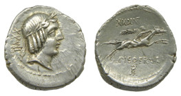 Gens Calpurnia 90-89 a.C. Denario. (Crawford 340/1) Ar 4,08 
MBC