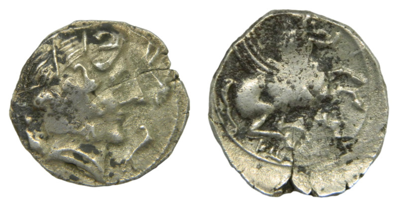 ETOKISA. Imitación dracma iberica finales s III a.C. 4,46 gr.
MBC-