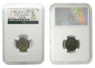 SECOBIRICES. (Cuenca) Denario 120-20 a.C. (FAB-2172) Ar. Encapsulado por nn-coins. AU50. 
AU50