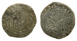 Reyes Católicos (1474-1504). Sevilla. 1 real S/F (AC440) Ar 3,26 gr. Leves oxidaciones.
BC+