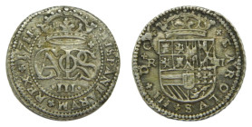 Carlos III, Pretendiente (1700-1714) 1711. Barcelona. 2 reales. (AC32) Ar 5,49 gr.
MBC