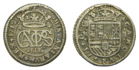 Carlos III, Pretendiente (1700-1714) 1712. Barcelona. 2 reales. (AC33) Ar 5,19 gr. 
MBC+