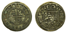 Felipe V (1700-1746) 1718 JJ. Cuenca. 2 reales. (AC670) Ar 5,86 gr.
MBC+