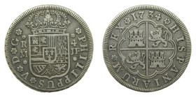 Felipe V (1700-1746) 1734 JF. Madrid. 4 reales. (AC1064) Ar 13,06 gr.
MBC+