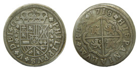 Felipe V (1700-1746) 1718 M. Sevilla. 4 reales. (AC1222) Ar 10.9 gr.
MBC