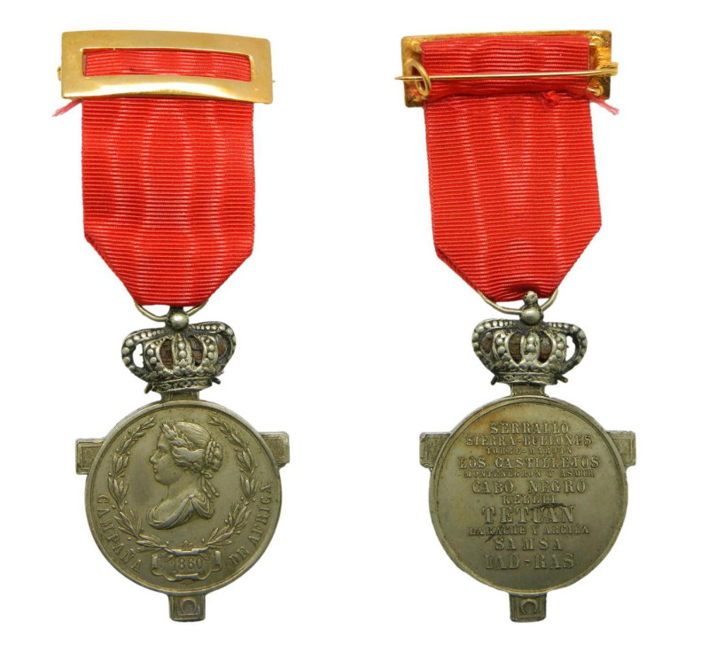 Medalla de Honor. Africa (10,5,1860). Distinción a las fuerzas que intervinieron...