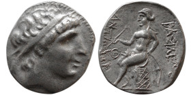 SELEUKID KIGDOM, Antiochus I. 280-261 BC. AR Drachm. Scarce.