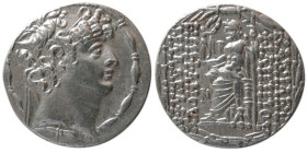 SELEUKID EMPIRE, Philip I Philadelphos. 95-75 BC.  AR Tetradrachm.
