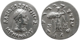 KINGS of BAKTRIA. Menander I Soter. AR Tetradrachm.