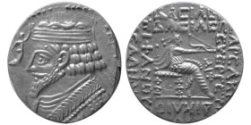 KINGS of PARTHIA. Phraatekes, (2 BC-AD 4/5). AR Tetradrachm. Rare.