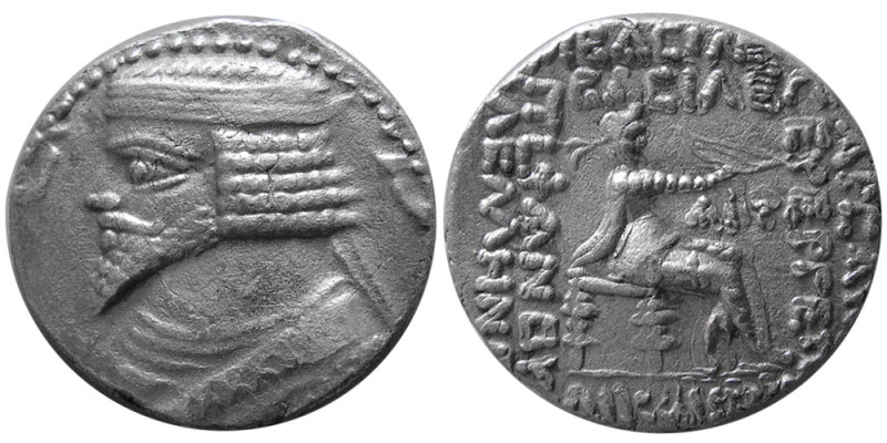 KINGS of PARTHIA. Phraatakes, (2 BC-AD 4/5). AR Tetradrachm (14.47 gm; 27 mm). S...