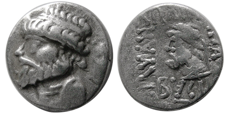 KINGS of ELYMIAS; Kamnaskires V. Circa 54/3-33/2 BC. AR Drachm (3.65 gm; 16 mm)....