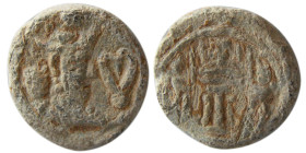 SASANIAN KINGS, Bahram (Varhran) IV, 388-399 AD. PB (Lead) Unit