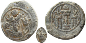 SASANIAN KINGS, Bahram (Varhran) IV, 388-399 AD. PB (Lead) Unit.