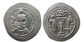 SASANIAN KINGS. Yazdgird I 399-420 AD. AR Drachm.