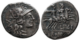 ROMAN REPUBLIC, L. Julius. 141 BC. AR Denarius.