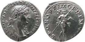 ROMAN EMPIRE; Trajan, 98-117 AD. AR Denarius.