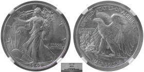 UNITED STATES. 1943, Liberty Half Dollar. NGC-MS 63.
