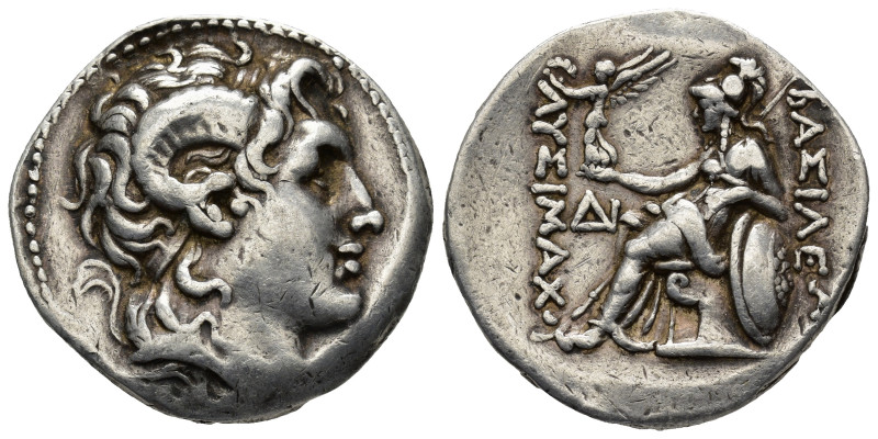 KINGS OF THRACE. Lysimachos, 305-281 BC. Tetradrachm (17 Gr. 30mm.), Amphipolis,...