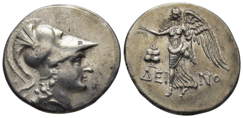 PAMPHYLIA. Side. Circa 205-100 BC. Tetradrachm (16.7 Gr. 30mm.)
 Head of Athena ...