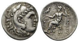 KINGS of MACEDON. temp. Kassander – Antigonos II Gonatas. Circa 310-275 BC. AR Drachm .(18mm, 4.21 g) g In the name and types of Alexander III. Uncert...